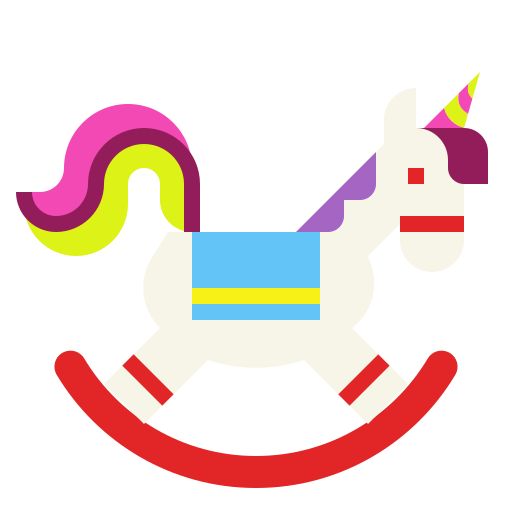 caballo mecedora Skyclick Flat icono
