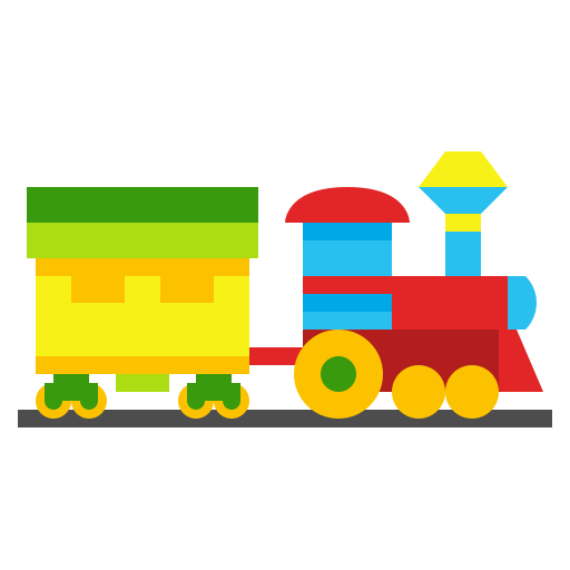 zabawka kolejowa Skyclick Flat ikona