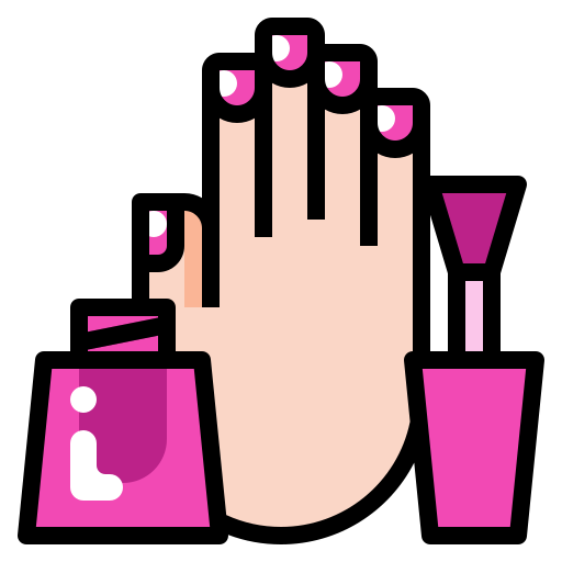 Nail polish bottle Skyclick Lineal Color icon