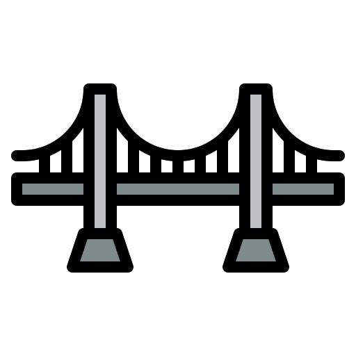 Bridge Skyclick Lineal Color icon