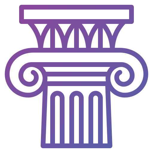 ionische säulen Skyclick Gradient icon