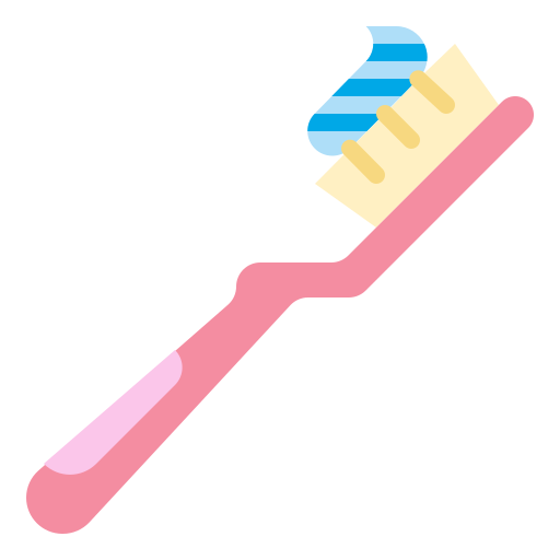 Toothbrush Skyclick Flat icon