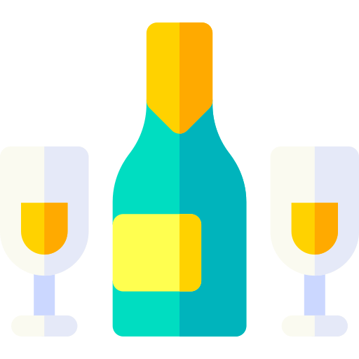 szampan Basic Rounded Flat ikona