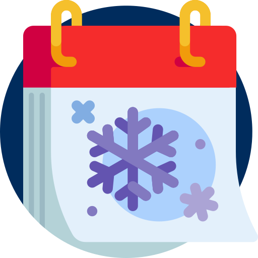 invierno Detailed Flat Circular Flat icono