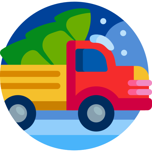 Truck Detailed Flat Circular Flat icon