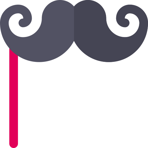 Mustache Basic Rounded Flat icon