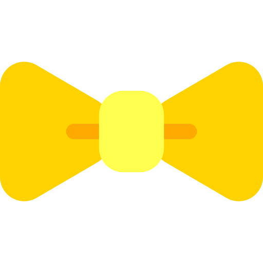 gravata-borboleta Basic Rounded Flat Ícone