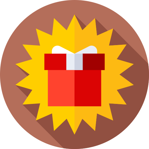 선물 Flat Circular Flat icon