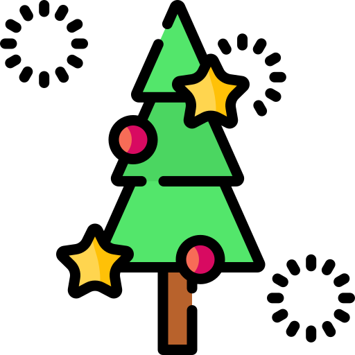 weihnachtsbaum Special Lineal color icon
