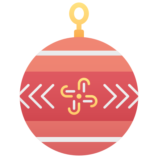 weihnachtskugeln Amethys Design Flat icon