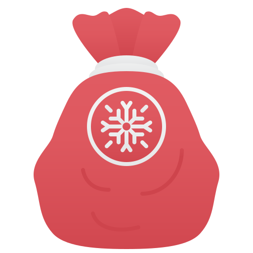 Christmas bag Amethys Design Flat icon