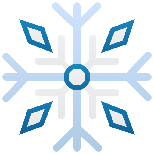 sneeuwvlok Amethys Design Flat icoon