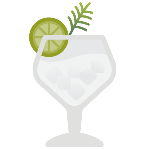 gin tonic Amethys Design Flat icoon