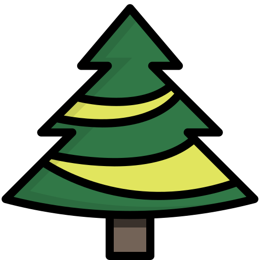 árbol de navidad Winnievizence Lineal color icono