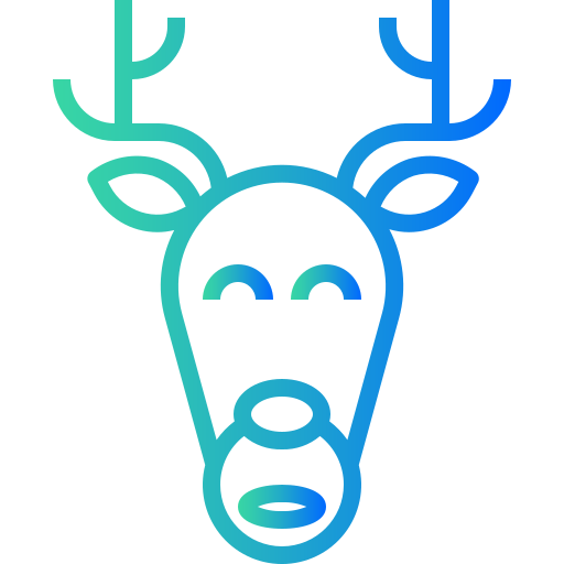 Reindeer Winnievizence Outline gradient icon