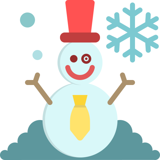 sneeuwman Winnievizence Flat icoon