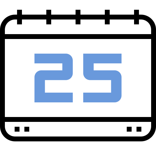 Calendar Winnievizence Blue icon