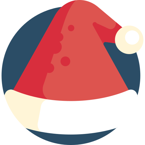 Christmas hat Detailed Flat Circular Flat icon