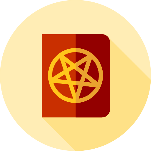 Spellbook Flat Circular Flat icon