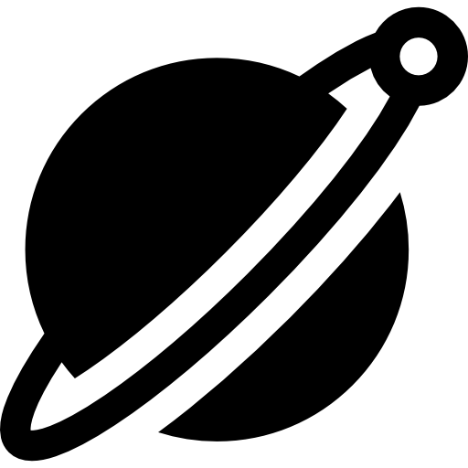 Planet Basic Straight Filled icon