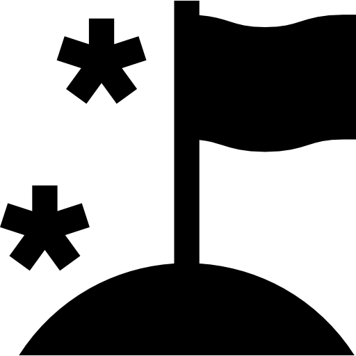 drapeau Basic Straight Filled Icône