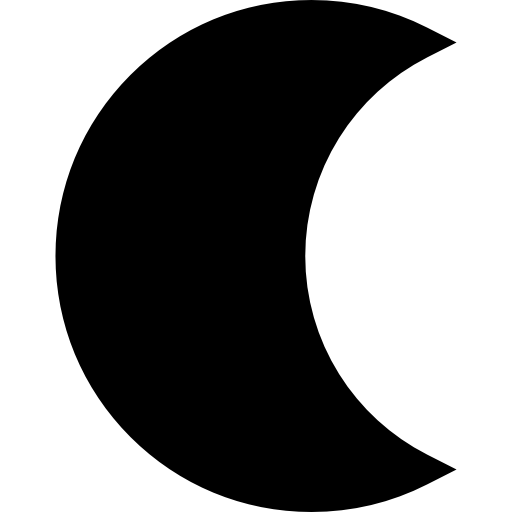 月 Basic Straight Filled icon
