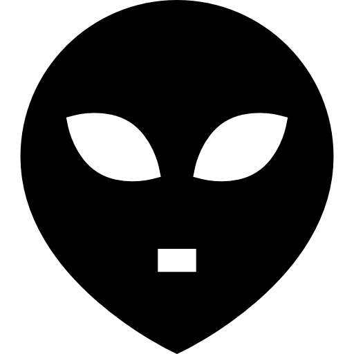 außerirdischer Basic Straight Filled icon