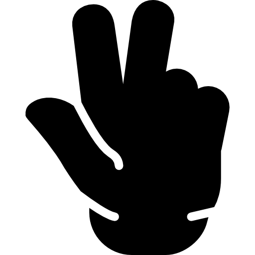 Hand gesture Basic Miscellany Fill icon