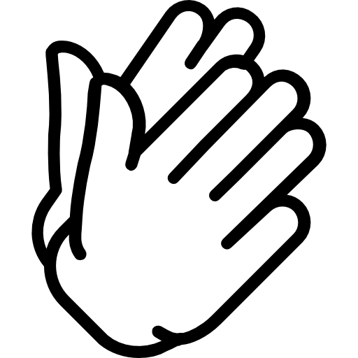 Clapping Basic Miscellany Lineal icon