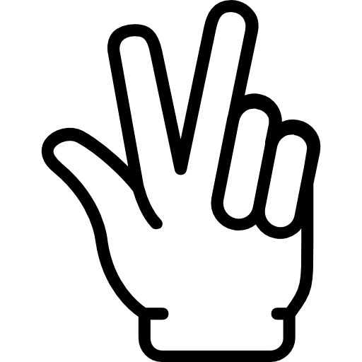 Hand gesture Basic Miscellany Lineal icon