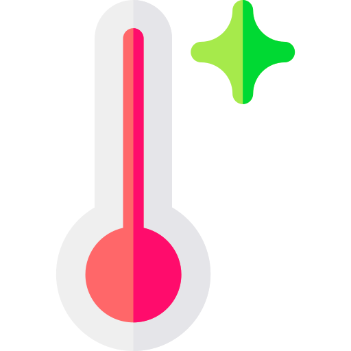 Thermometer Basic Rounded Flat icon