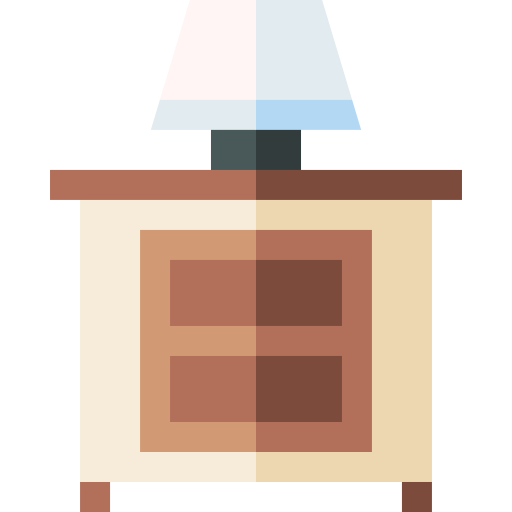 Nightstand Basic Straight Flat icon