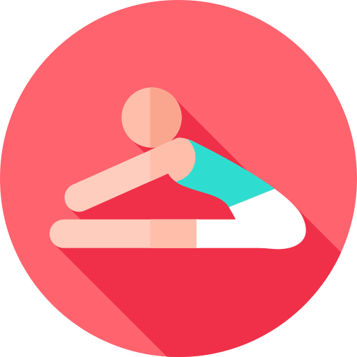 pilates Flat Circular Flat icon