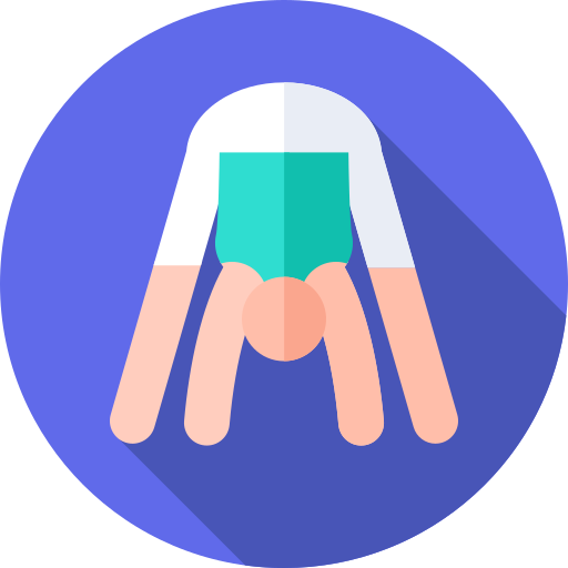 yoga Flat Circular Flat icon