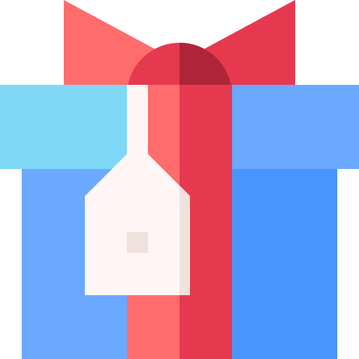 Gift box Basic Straight Flat icon