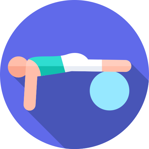 gymnast Flat Circular Flat icoon