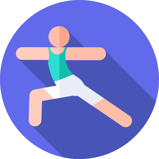 Yoga Flat Circular Flat icon