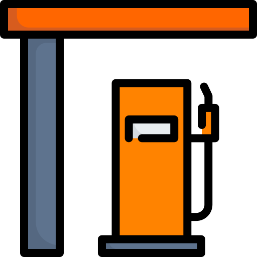 Gas station Kosonicon Lineal color icon
