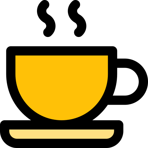 café Pixel Perfect Lineal Color icono