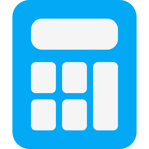 Calculator Pixel Perfect Flat icon
