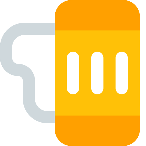Beer mug Pixel Perfect Flat icon