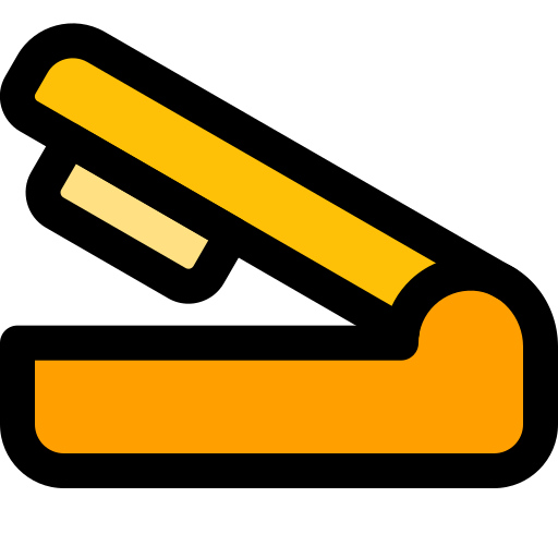 Stapler Pixel Perfect Lineal Color icon