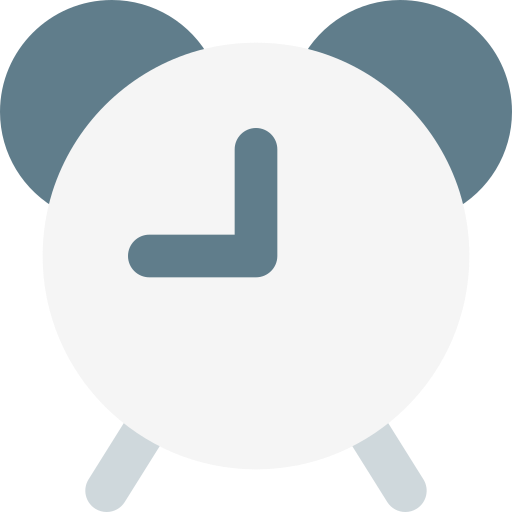 Alarm clock Pixel Perfect Flat icon