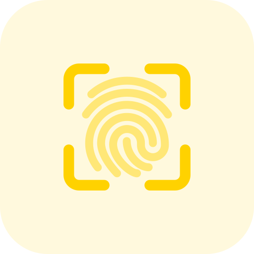 Fingerprint Pixel Perfect Tritone icon