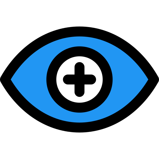 Eye scanner Pixel Perfect Lineal Color icon