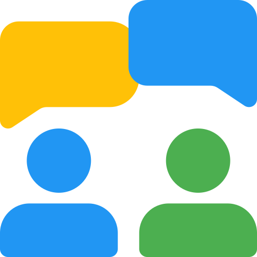 Discussion Pixel Perfect Flat icon