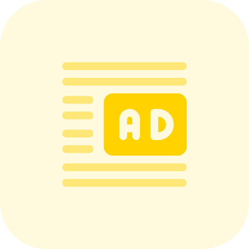 Ads Pixel Perfect Tritone icon