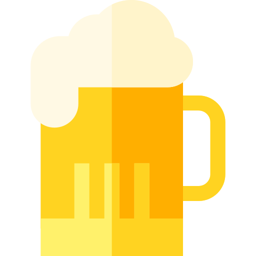 bier Basic Straight Flat icoon