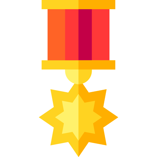 メダル Basic Straight Flat icon