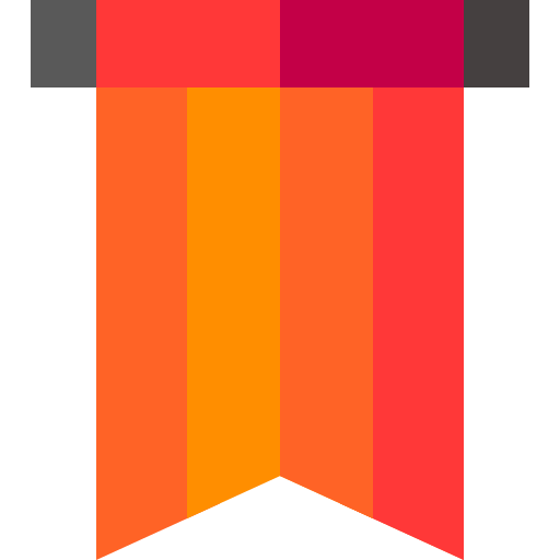 bandeira Basic Straight Flat Ícone